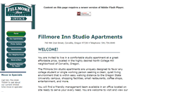 Desktop Screenshot of fillmoreinn.com